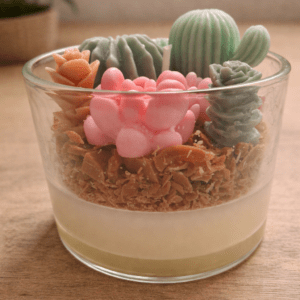 Sukkulenten/Kaktus-Kerze